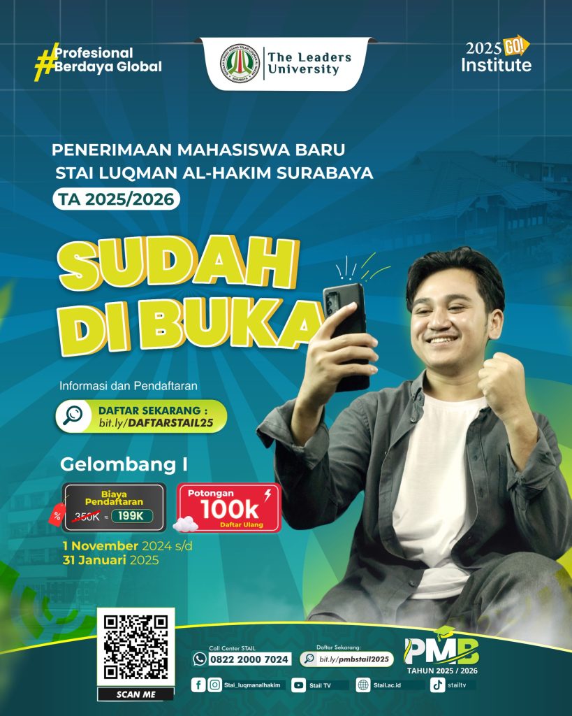 STAIL Surabaya Resmi Buka PMB 2025-2026, Ini Benefit Untuk Pendaftar di Gelombang 1